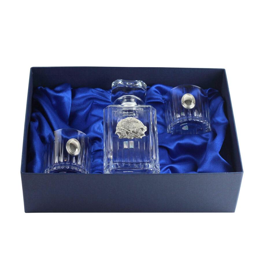 Кришталевий графин і келихи для віскі Boss Crystal