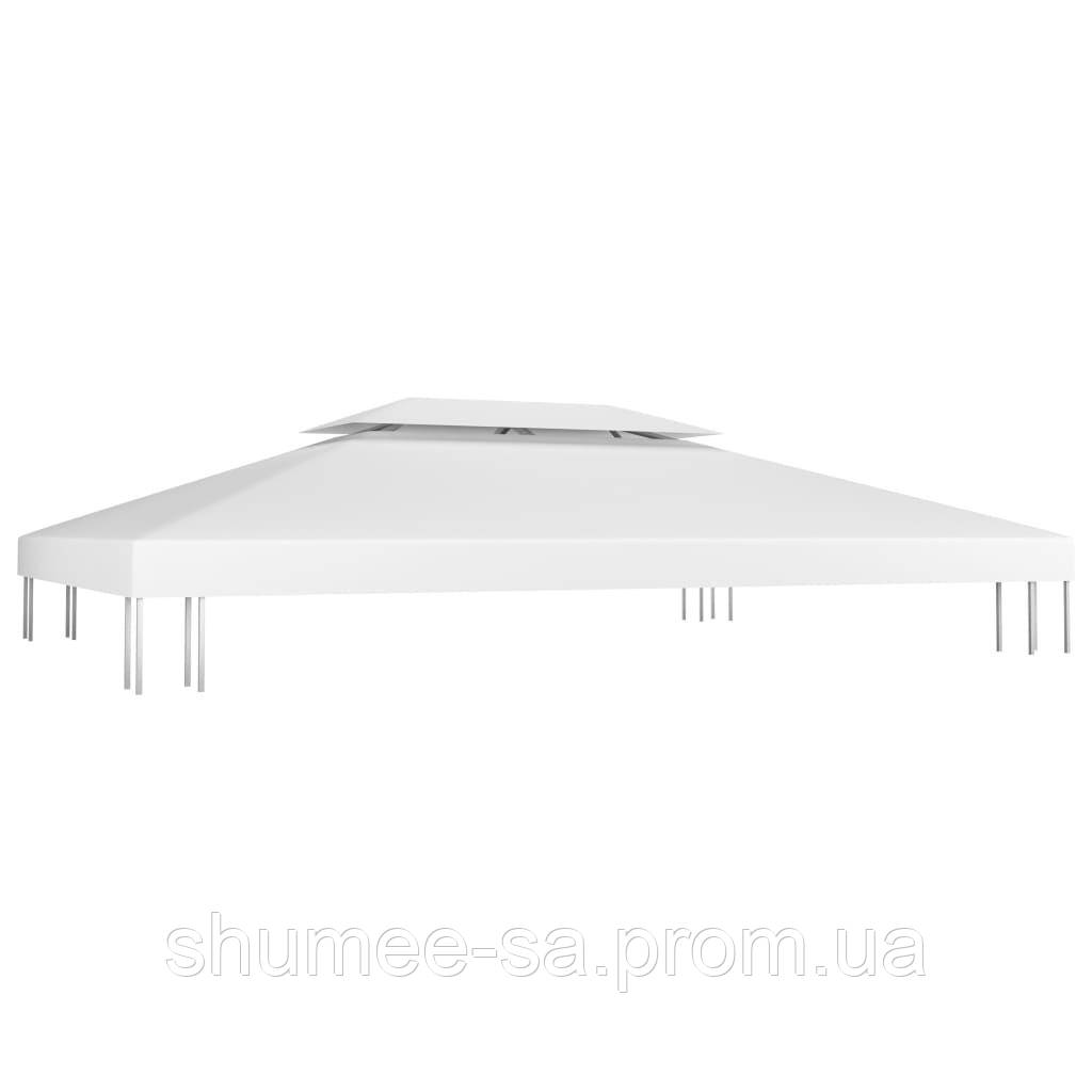 Купить Навес для беседки 2-х уровневая, 310 г / м² 4x3 м, белый Shumee ...