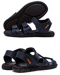 Чоловічі шкіряні босоніжки nike acg синій. Чоловічі шкіряні схили, тапки, сланці, босоніжки