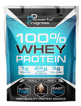 Сироватковий протеїн Powerful Progress Whey Protein 100% Instant 1 kg морозиво