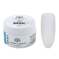 Гель молочний Global Fashion UV gel 15 грам