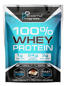 Сироватковий протеїн Powerful Progress Whey Protein 100% Instant 1 kg тірамісу