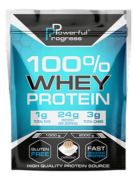 Сироватковий протеїн Powerful Progress Whey Protein 100% Instant 1 kg капучіно