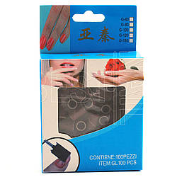 Насадки для фрезера Global Fashion 100 грит, 100 шт