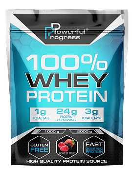 Сироватковий протеїн Powerful Progress Whey Protein 100% Instant 1 kg лісові ягоди