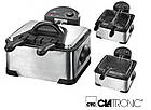 Фритюрниця подвійна Clatronic FR 3195 електрична фритюр професійний з нержавіючої сталі на 4л, фото 4