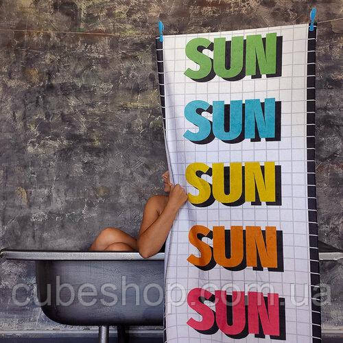 Пляжний рушник з принтом Sun
