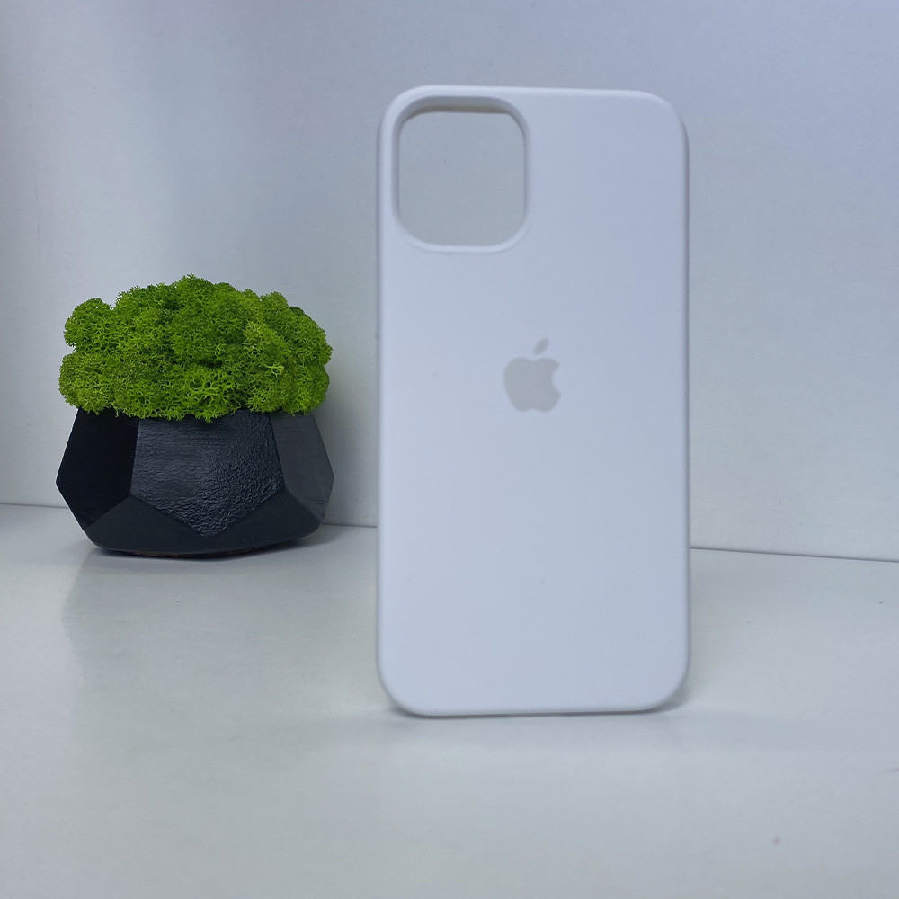 Чехол iPhone 12 Mini белый закрытый низ, фото 1