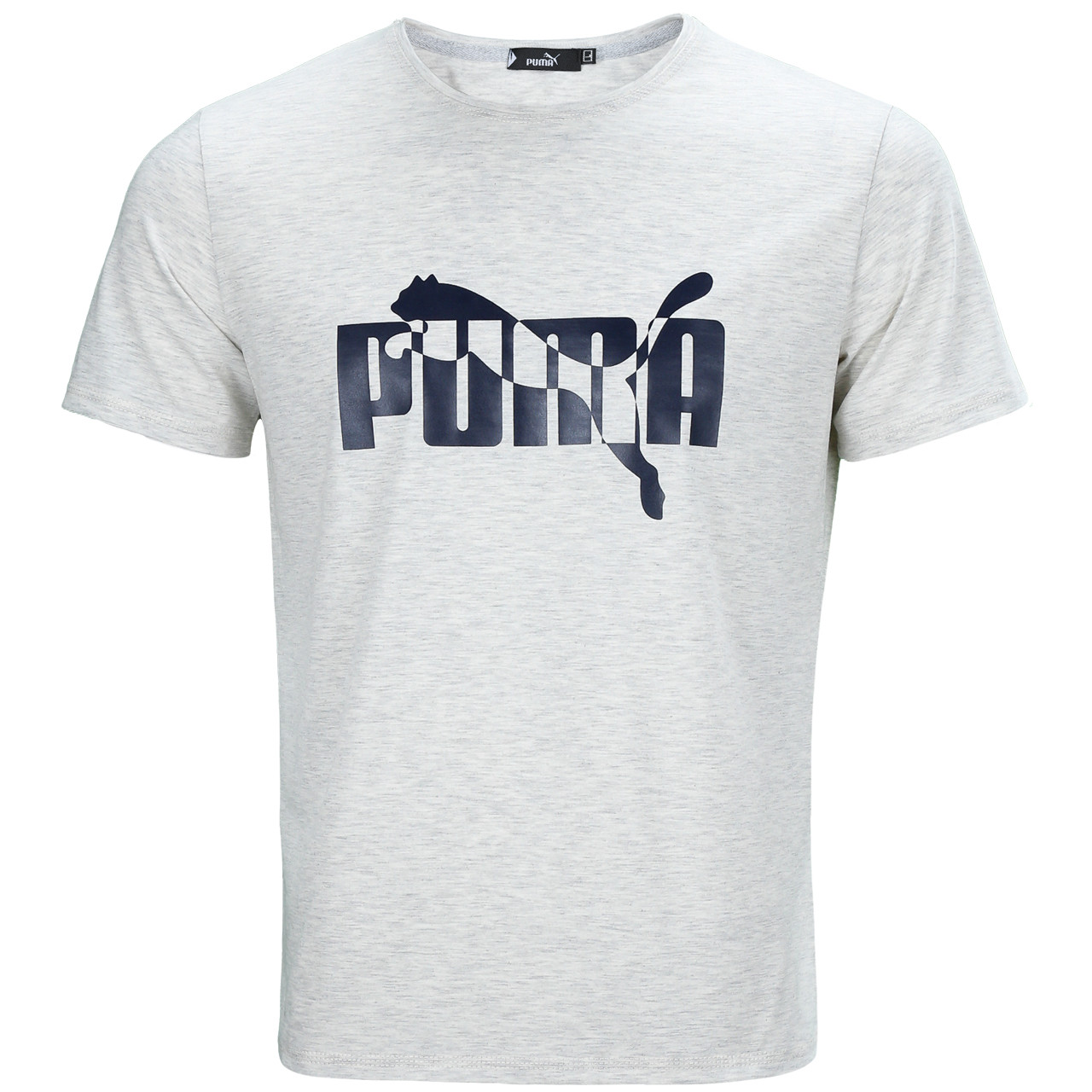 Футболка спортивна чоловіча бел меланж PUMA №2 Ф-10 WTGRI M(Р) 21-903-020, фото 1