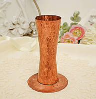 Старая медная ваза, сосуд ручной работы, ваза из меди, Германия, 16 см