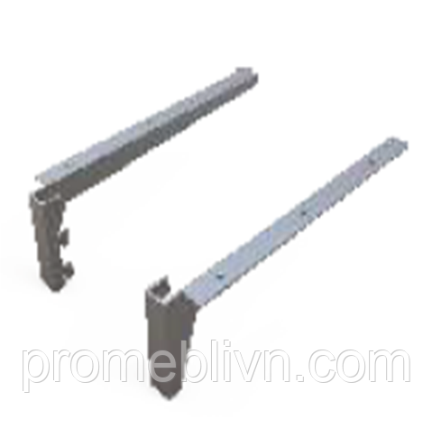 Полицетримач   L=300 мм (пара) металл, чорний матовий