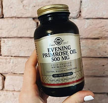 Олія примули вечірньої Solgar Evening Primrose Oil 500 mg 180 капс, фото 4
