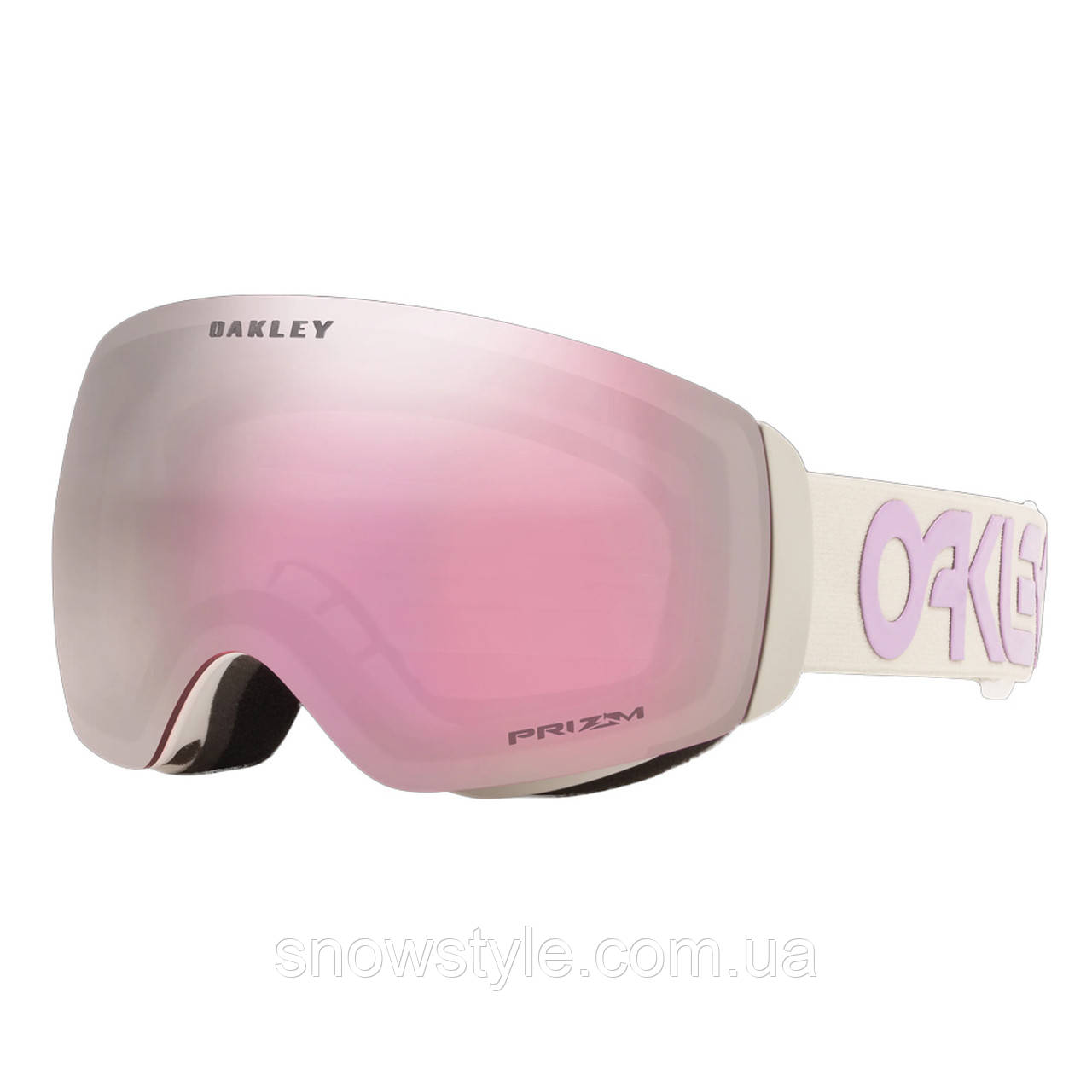 Гірськолижна маска Oakley Flight Deck M (XM) Factory Pilot Grey Lavender Лінза Prizm Hi Pink, фото 1