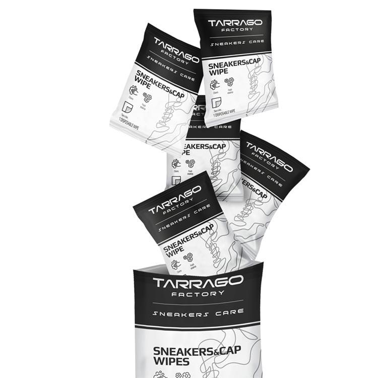 Вологі серветки для експрес-чищення кросівок Tarrago Sneakers&Cap Wipes, фото 1