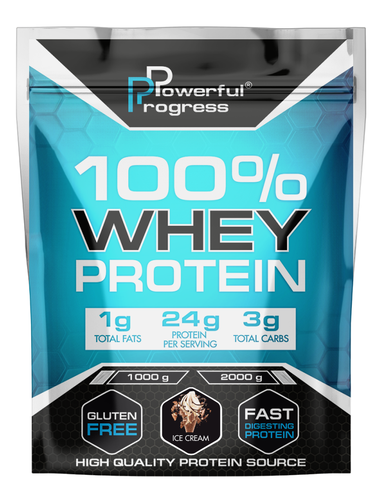 Сироватковий протеїн Powerful Progress Whey Protein 100% Instant 2 kg морозиво