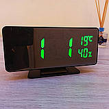 Електронний настільний дзеркальний цифровий лед годинник VST-888Y Світлодіодний Led з термометром, фото 6