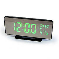 Электронные настольные зеркальные цифровые лед часы VST-888Y Светодиодные Led с термометром и будильником
