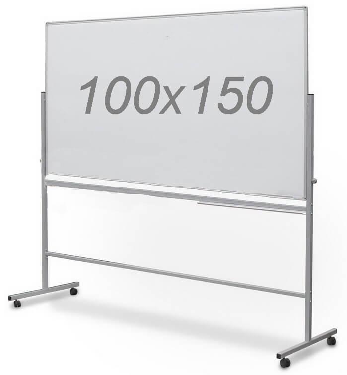 Двостороння поворотна магнітно-маркерна дошка UkrBoards 100 х 150 см. Біла дошка для маркера.