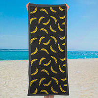 Пляжний рушник з принтом "Банани"