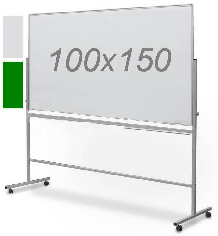 Дошка поворотна UkrBoards магнітна комбінована мел-маркер 100 х 150 см