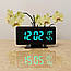 Настільний електронний цифровий годинник VST 888Y з дзеркальним екраном термометром і будильником, фото 10