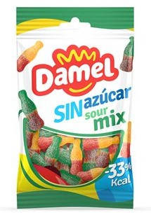 Желейні цукерки БЕЗ ЦУКРУ Damel КИСЛИЙ МІКС