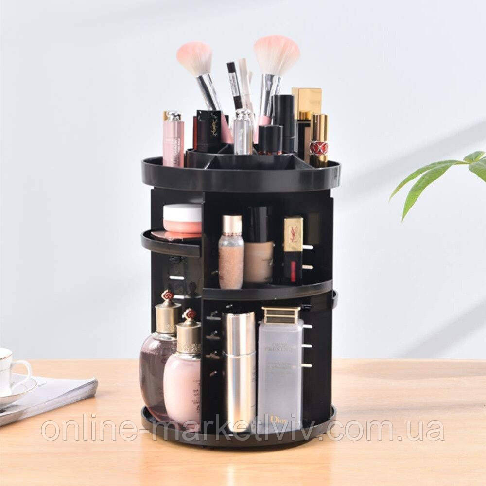 Органайзер для косметики обертовий 360° Rotation Cosmetic Box / Поворотна підставка для косметики, фото 1