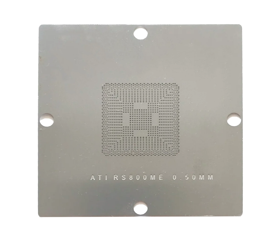 Трафарет BGA прямого нагріву ATI RS800ME (0.50mm) 90 x 90 mm