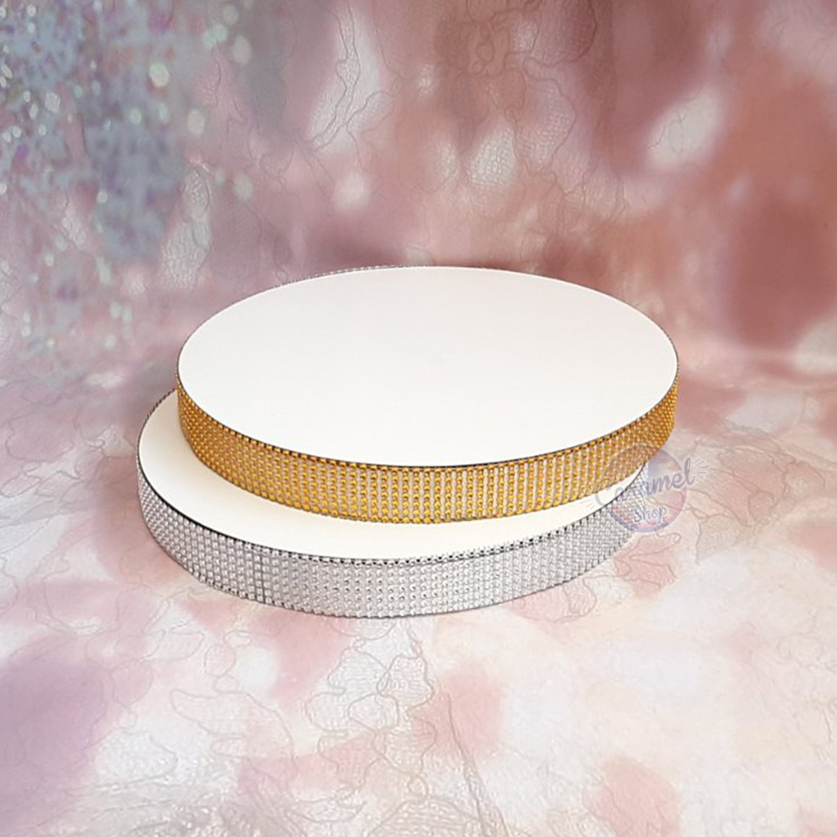 Підкладка ДВП + пінопластова основа з імітацією каменів ЗОЛОТІ, 40см, фото 1