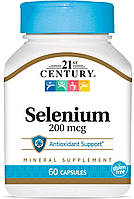 Селен, 21st Century Selenium 200mcg (60caps)