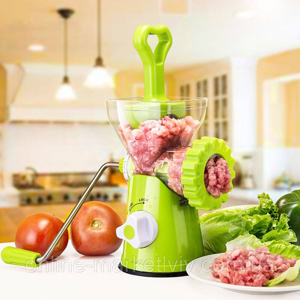 Ручна механічна м'ясорубка Multi function mincer з насадками для ковбаси / Багатофункціональна м'ясорубка