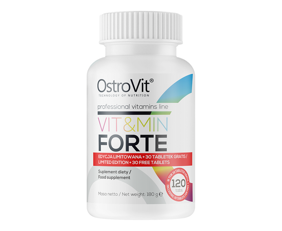 Мультивітаміни OstroVit Vit&Min Forte 120 таб Польща