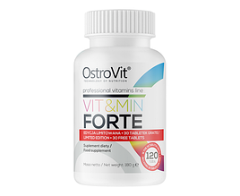 Вітаміни і мінерали OstroVit Vit&Min Forte, 120 таб Польща