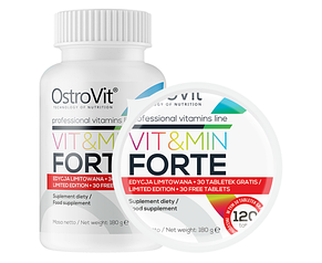 Мультивітаміни OstroVit Vit&Min Forte 120 таб Польща, фото 4