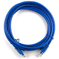 Патч-корд литой RITAR, UTP, RJ45, Cat.6, 25m, blue, Cu (медь)