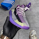 Жіночі кросівки Adidas Yeezy Boost 350 V2 Yeshaya, фіолетові кросівки адідас ізі буст 350 в2, фото 5