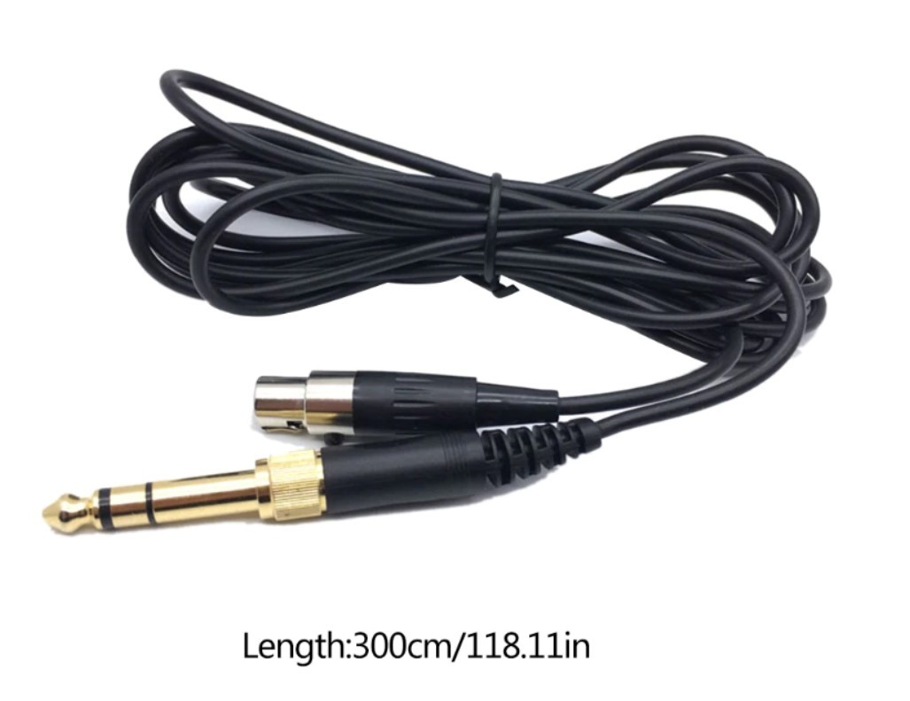 Прямий кабель дріт AKG K271 K240 MKII K712 K812 PRO К702 K361 K371 K182 Q701 K141 MKII 181 K361 K371 3 метри, фото 1