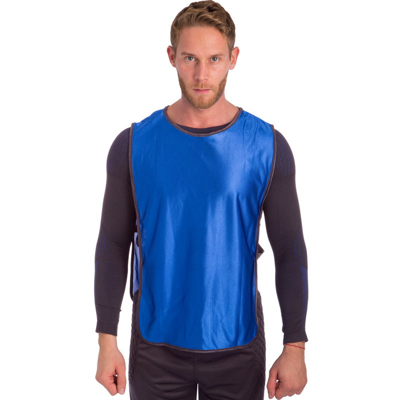 Манишка для футболу XL чоловіча з гумкою CO-4000 синій