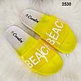 Жіночі шльопанці сланці жовті Covaleri, фото 4