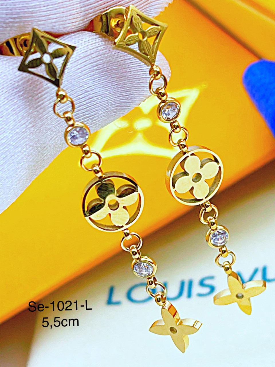 Сережки Stainlees Steel (14-K)
