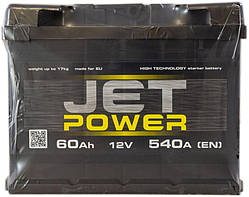 Акумулятор 60 пряма (+ зліва) 540A Jet Power