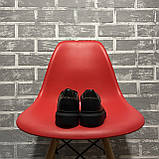 Жіночі кросівки Alexander McQueen Triple Black, чорні шкіряні кросівки александр макквін, фото 8