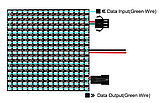 Світлодіодна матриця адресна 16x16 RGB WS2812B 256 шт. гнучка, фото 3