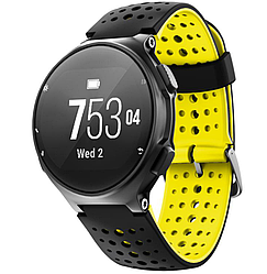 Ремінець силіконовий для Garmin Forerunner 220/230/235/620/630/735 Чорно-Жовтий