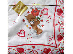 Весільна серветка (ЗЗХЗЗ, 20 шт.) Luxy Несподівана любов (066) (1 пачка)