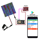 Світлодіодна матриця адресна 8x32 RGB WS2812B 256 шт. гнучка, фото 6