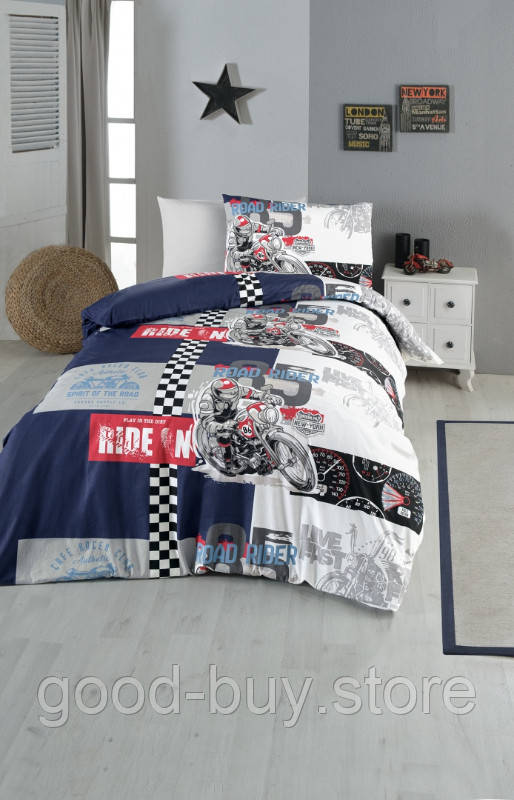 First choice Live Fast постільна білизна ранфорс полуторний 160х220