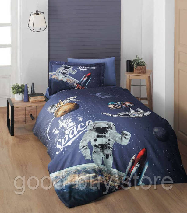 First choice Space постільна білизна сатин 3D полуторна 160х220