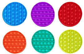 Іграшка Антистрес Бульбашки Pop It Круг Однотонний