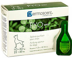 24102 Dermodescent PYOspot для собак 10-20 кг, 4 шт x 1,2 мл